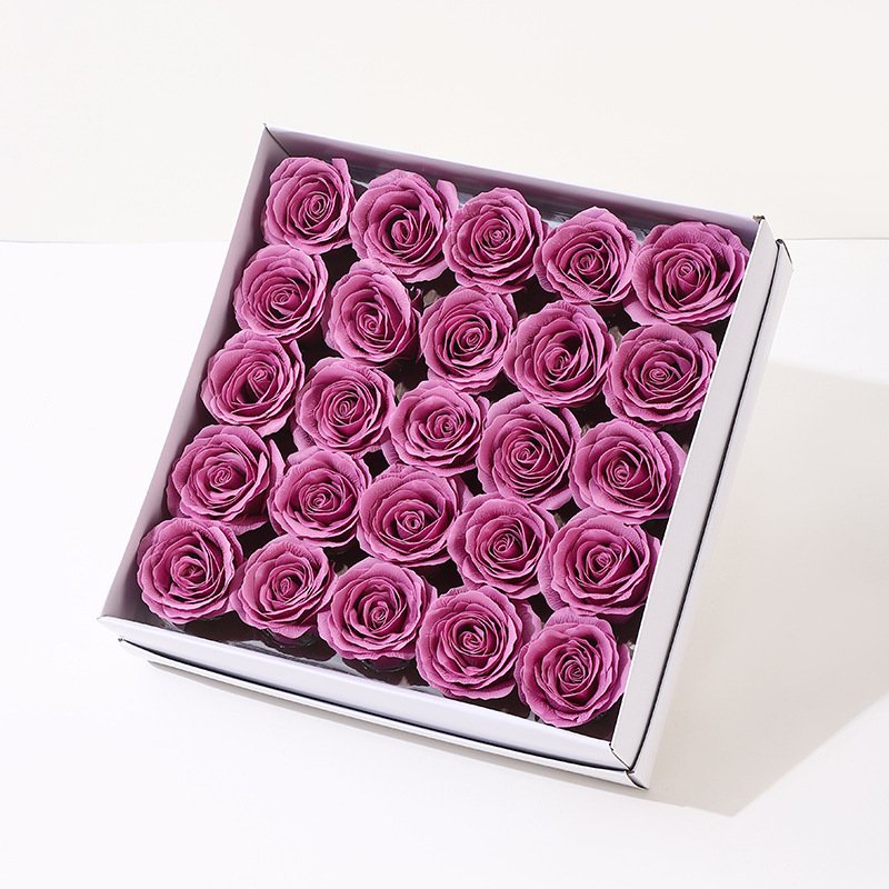 Diy Handmade Soap Rose Flower 7Layer Preserved Fresh Flower Soap Flower 25piece A Box