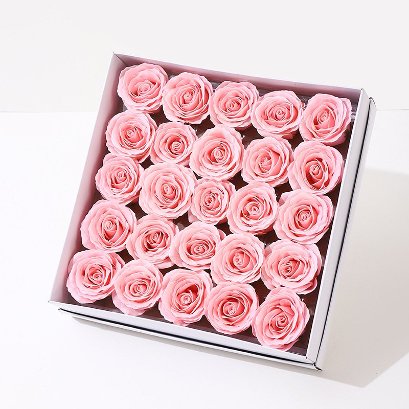 Diy Handmade Soap Rose Flower 7Layer Preserved Fresh Flower Soap Flower 25piece A Box