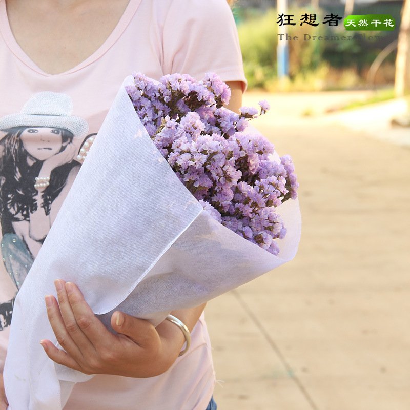 FBY02S-69 Wholesale Eternal Real Natural preserved flower Long Lasting Dried Flower Preserved Myosotis Limonium Forget Me Not