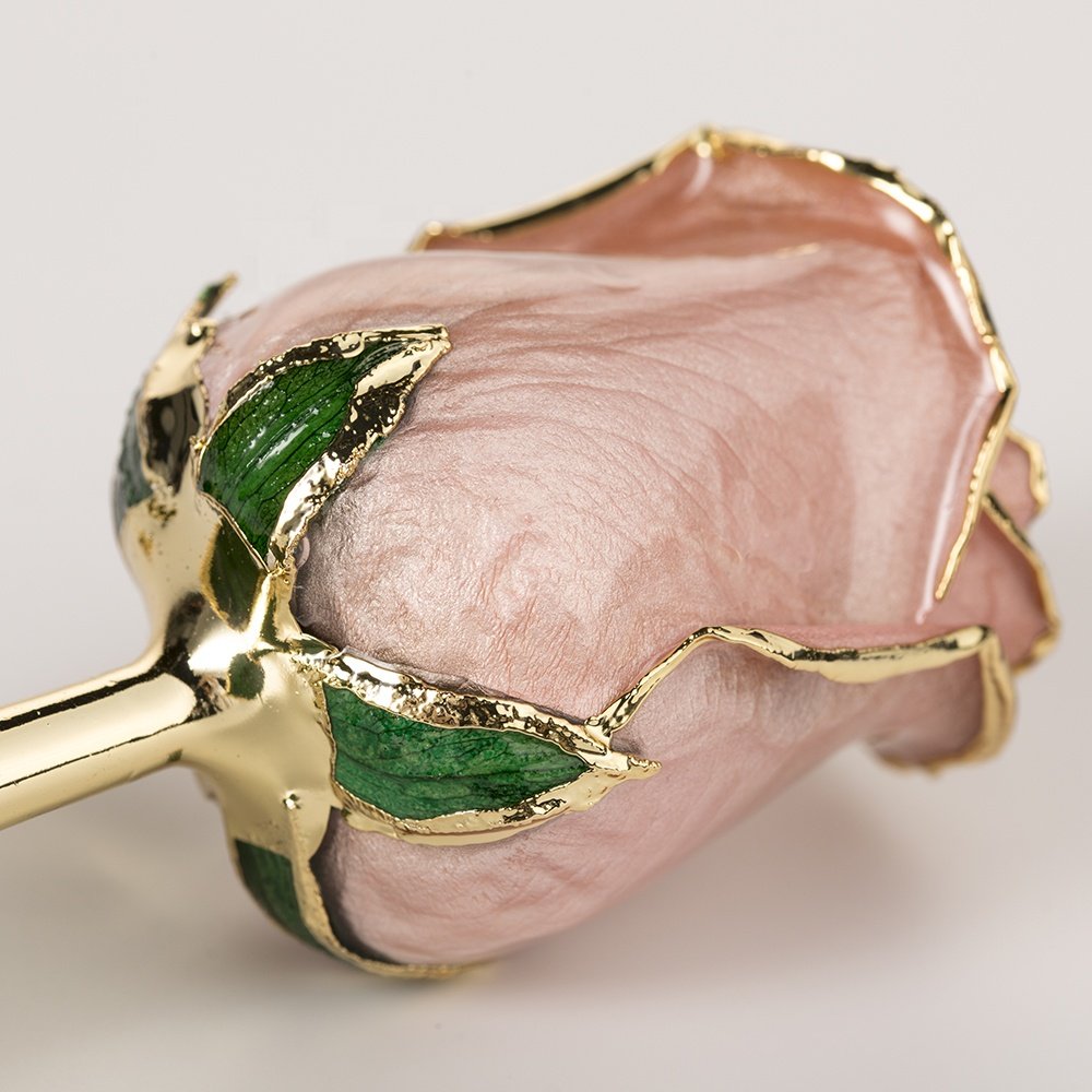 24k gold plated rose fresh Rose with Stem Present rose gift valentine mother day eternal rose preserved flower