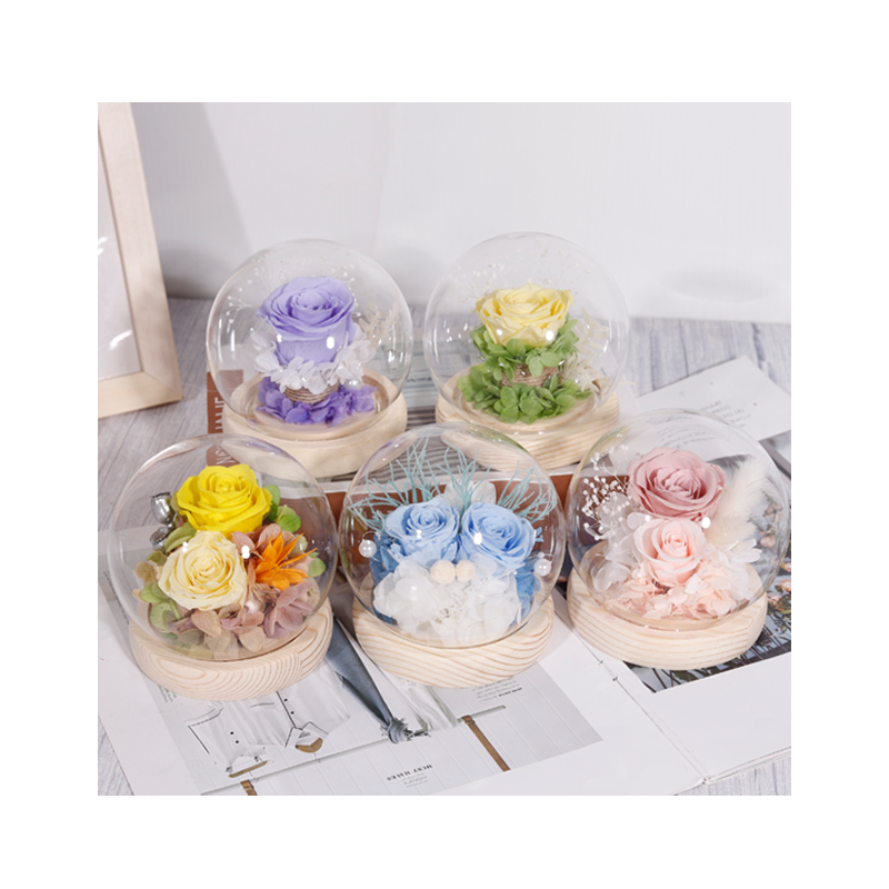 Preserved Rose Gift For Mother's Day Handmade Preserved Flower In Glass