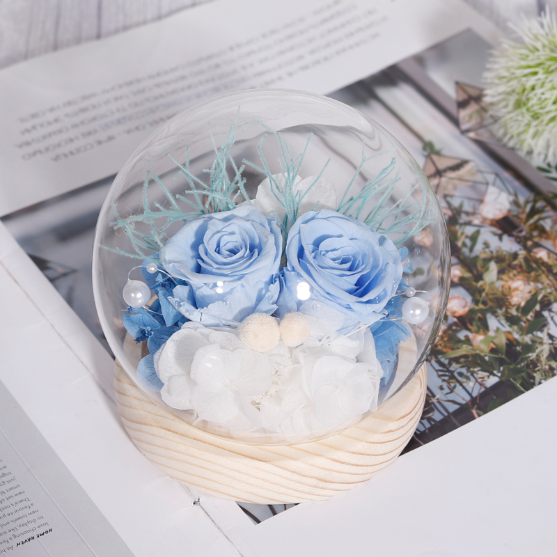 Preserved Rose Gift For Mother's Day Handmade Preserved Flower In Glass