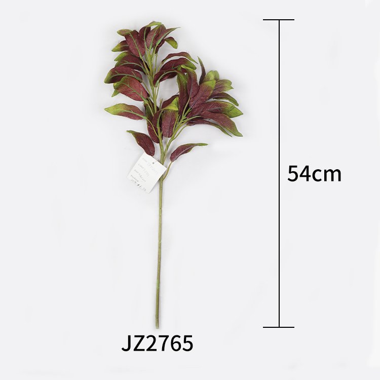High Quality 54cm 2 Heads of Sage Leave Single Branch Decorative Easter Flowers and Wreaths Plants