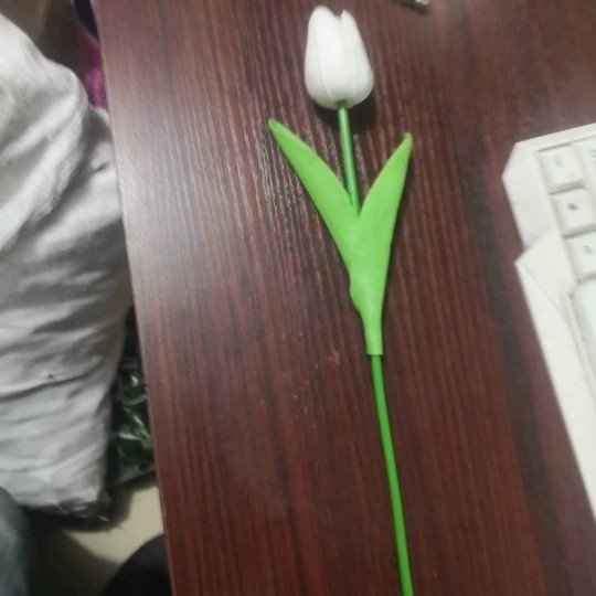 PU Leather Tulip 3D LED Light Artificial Flower Home Decor for Weddings Christmas Graduations Halloween New Year