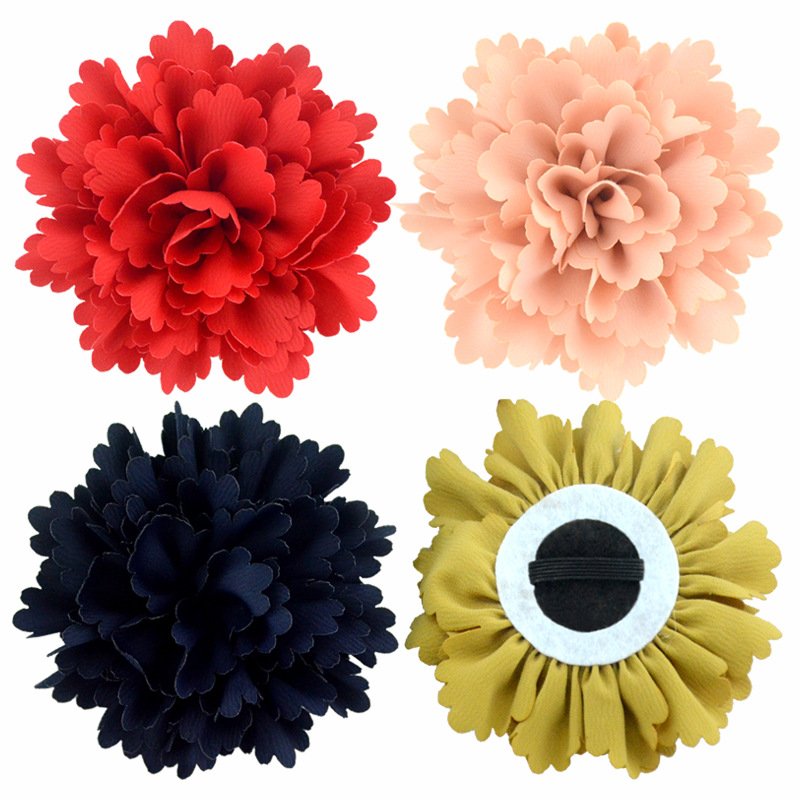 Fashion Handmade artificial Flower Bridal White Chiffon Flower Women'S Belt For wedding Dresses flores artificiales al por mayor