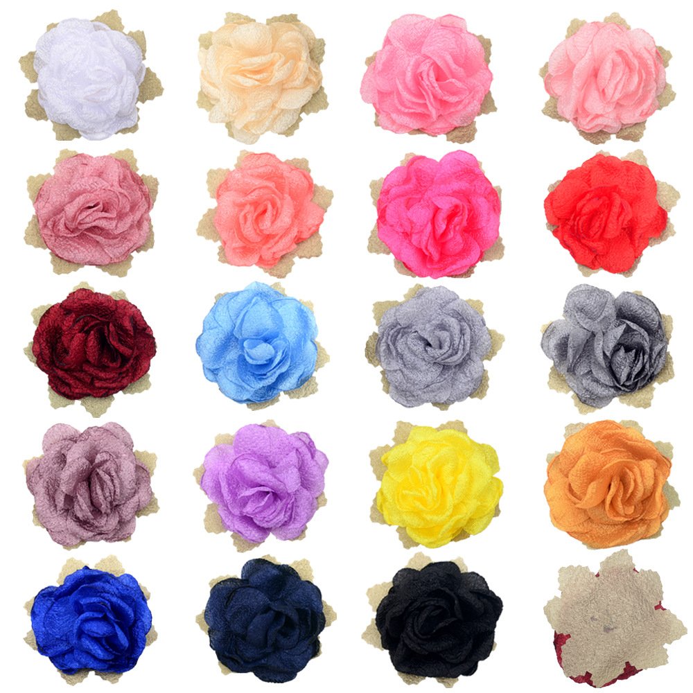 Fashion Handmade artificial Flower Bridal White Chiffon Flower Women'S Belt For wedding Dresses flores artificiales al por mayor
