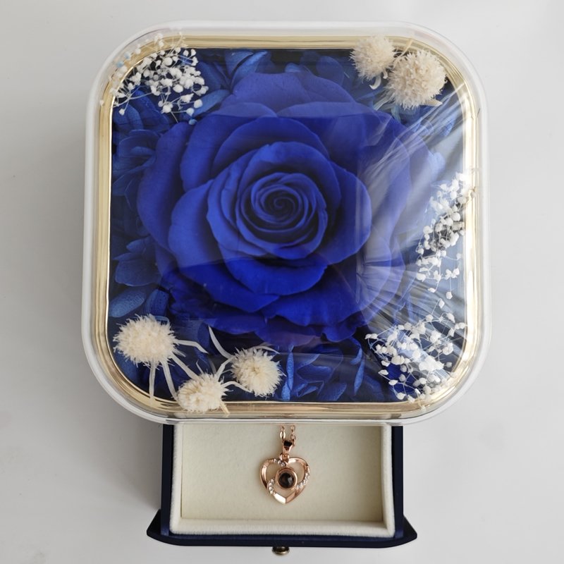 First choice for gift Preserved Eternal Flowers Preserved Rose With Jewelry Box for confession and proposal