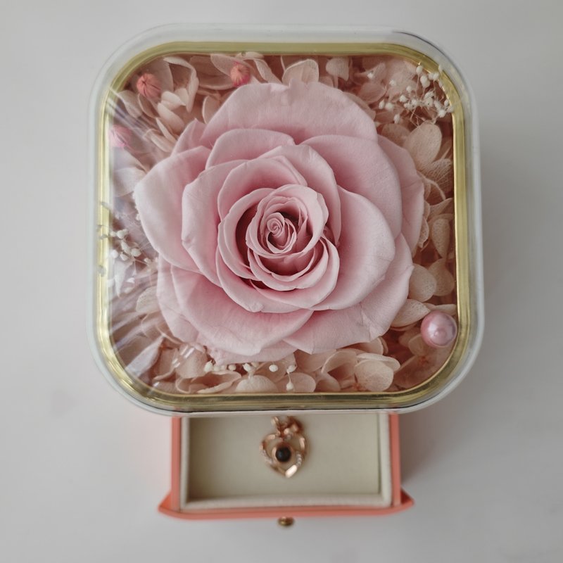 First choice for gift Preserved Eternal Flowers Preserved Rose With Jewelry Box for confession and proposal