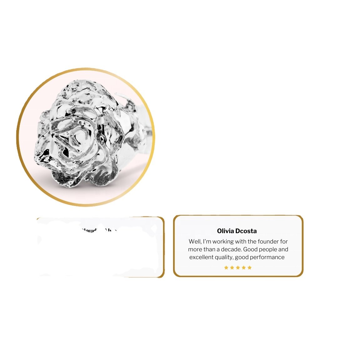 Love Natural Gold Rose with 24k Gold Rose Plated Rose Flower for Christmas Wedding Anniversary Mother's Valentine's Day