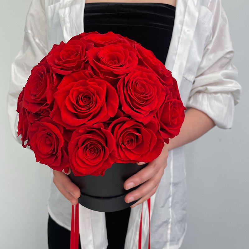 Lovebay Eternal Roses Preserved Flowers Rosas Eternas Preservadas Mushroom Head Shape Preserved Flower With Exquisite Gift Box