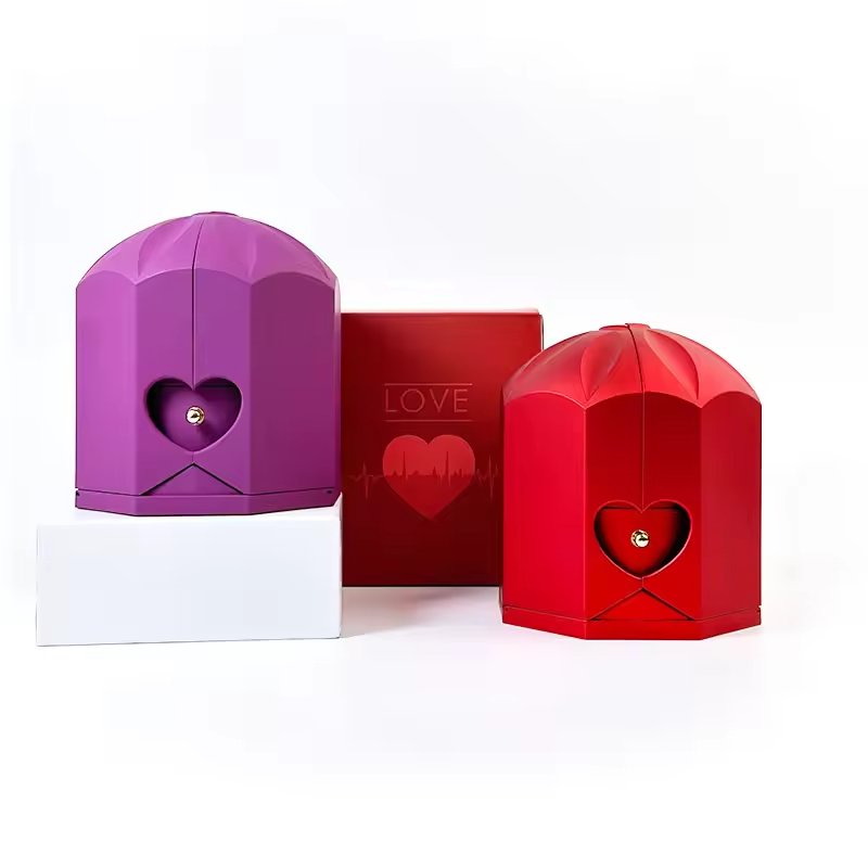 New Product Ideas 2024 Everlasting Jewelry Box Valentines Day Gift Preserved Rose Immortal Forever Roses In Acrylic Gift Box