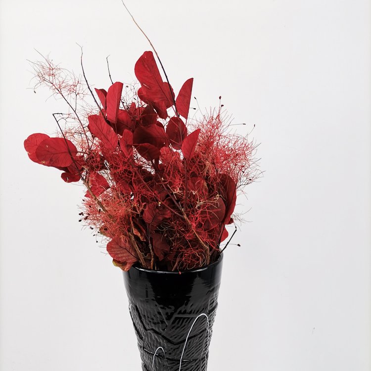 SumFlora Best Happy Birthday Gift Ideas Natural Forever Flowers in Glass preserved flower smoke bush