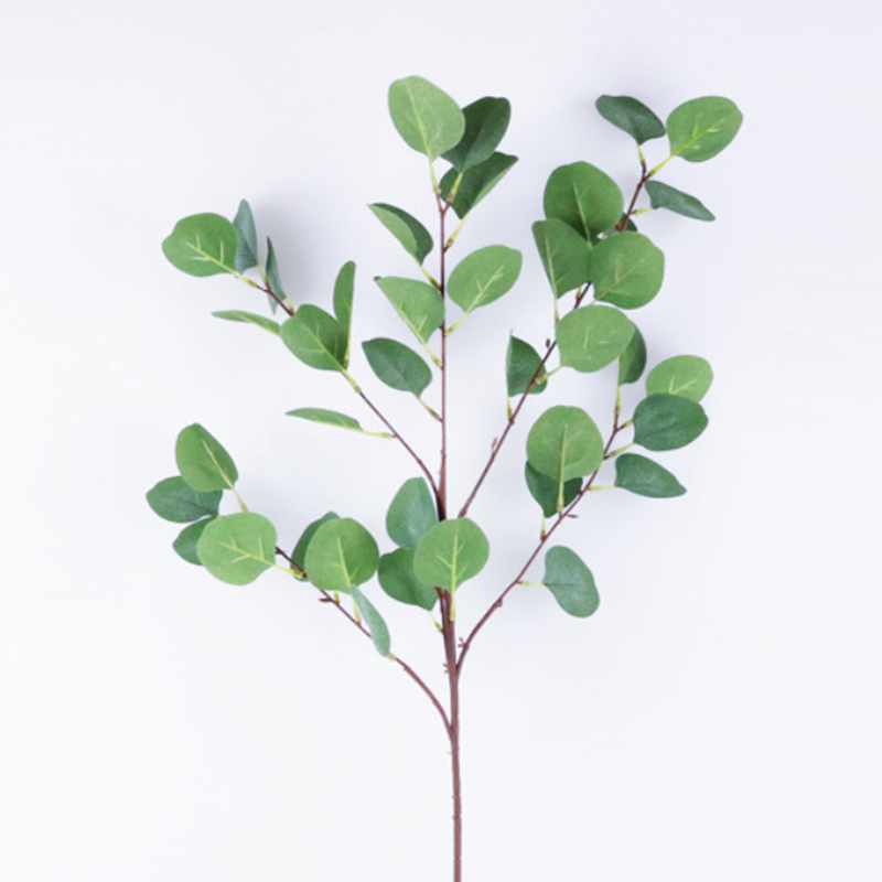 Factory wholesale colorful artificial silk eucalyptus leaf plants home garden decoration artificial eucalyptus leaf plants