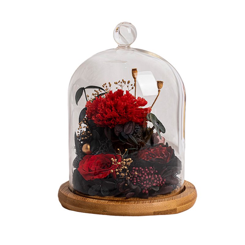 Wholesale high quality Little Star Series Rose and Carnation Preserved Flower Ornaments For Birthday Girl Friend's Gift