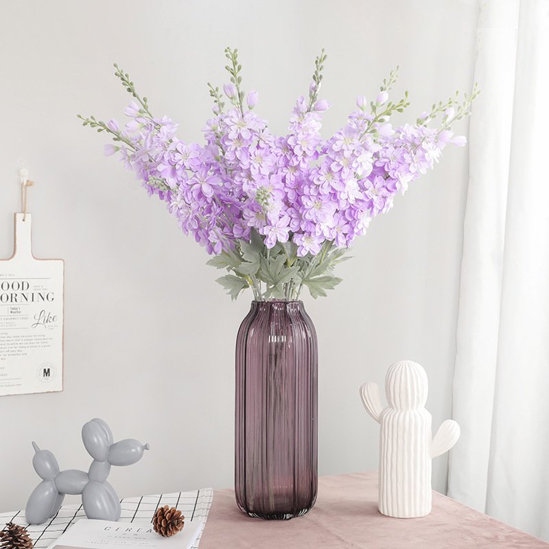 Chinese style home decoration simulation 2 fork delphinium artificial flower
