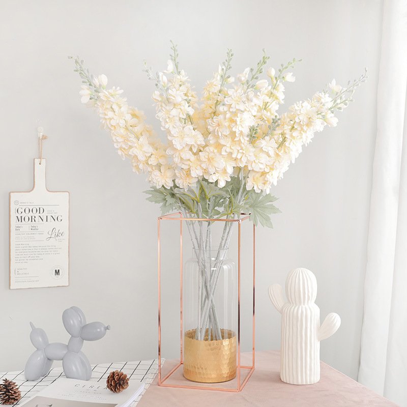 Chinese style home decoration simulation 2 fork delphinium artificial flower