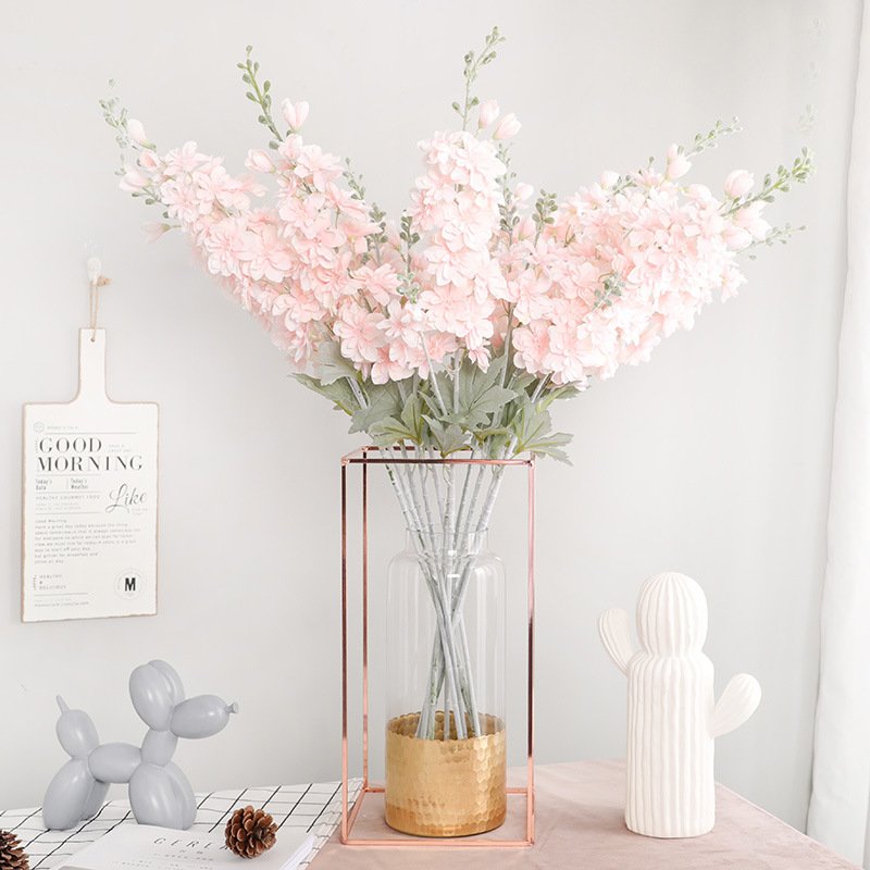 Chinese style home decoration simulation 2 fork delphinium artificial flower