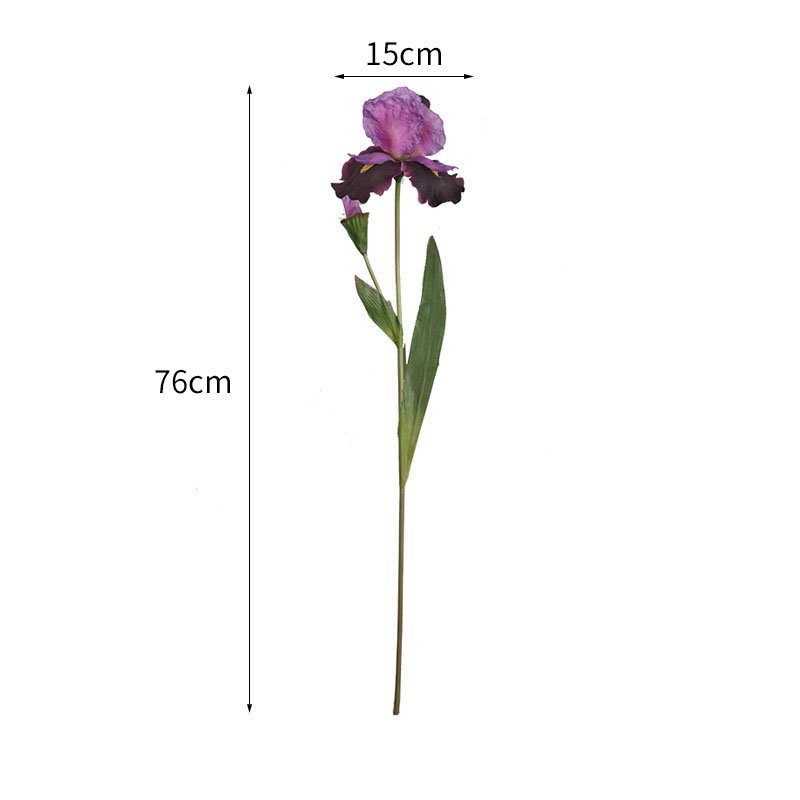 Hot selling ink halo dyed artificial Veneto iris for Home & Wedding Decor