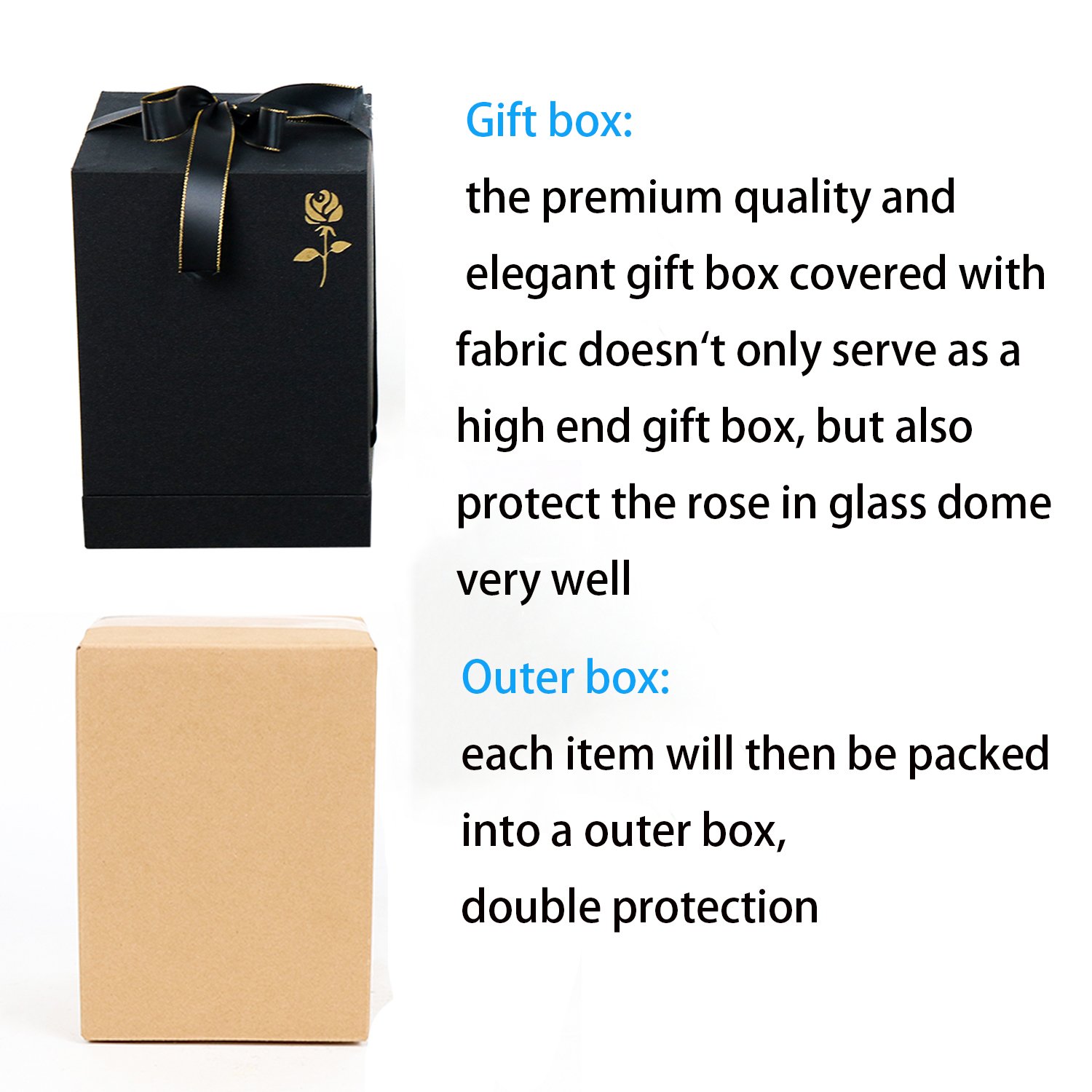 2024 New Product Launch Wholesale Preserved Roses for Christmas Gifts Hot Flower Gift Box with Acrylic Glass Dome Overlay