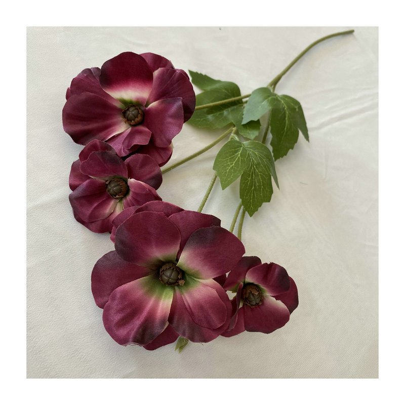 Hot Sale Fake Assorted Flowers 4 Heads Custom Faux Indoor Flowers for Wedding Decor