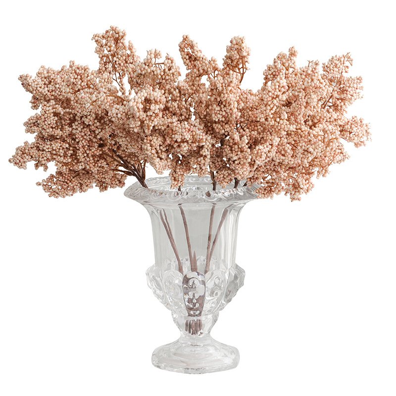 Modern minimalist decoration single branch white SMALL HOLLY FRUIT Artificial Flowers For Home Decoration