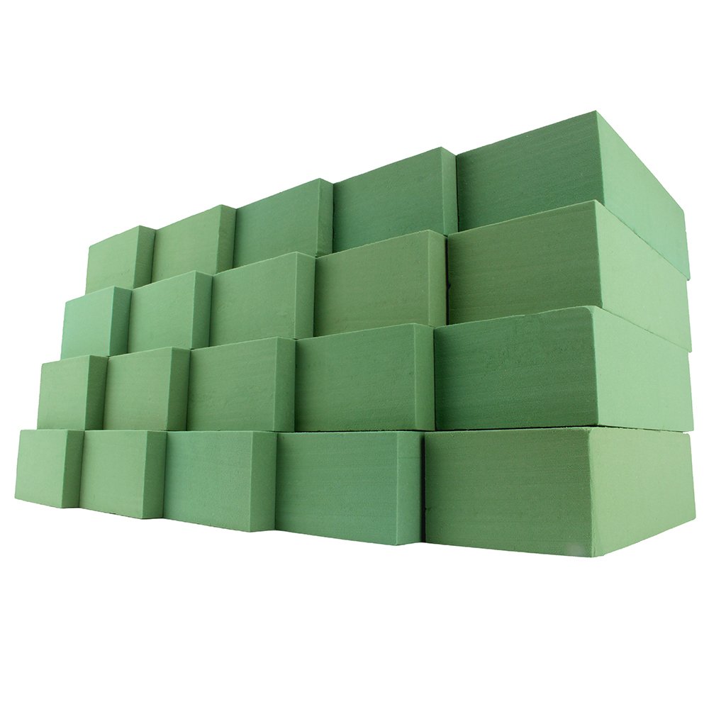Wholesale Eco-friendly Floral Foam Mud Easy To Absorb Wet Floral Foam Bricks Wedding Florist Flower Arrangement Fixing