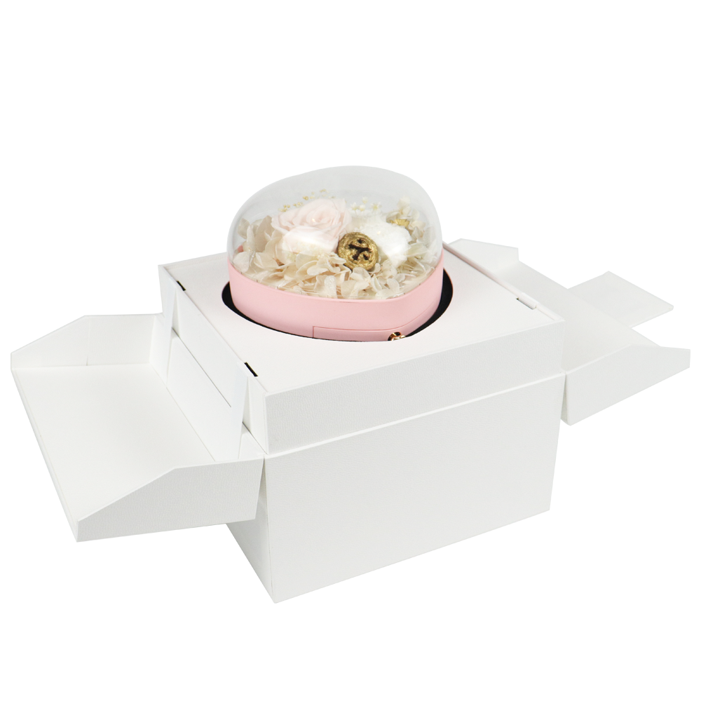 Various Specifications Preserved Flower Gift In The Shape Of A Heart Box Valentine'S Day Rose Soap Gift Box For Lovely Girl