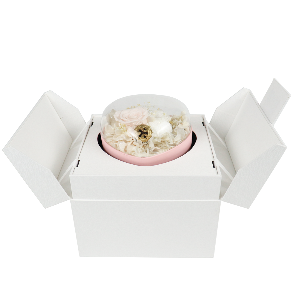 Various Specifications Preserved Flower Gift In The Shape Of A Heart Box Valentine'S Day Rose Soap Gift Box For Lovely Girl