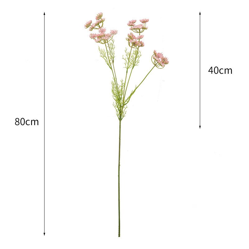 Manufacturer direct sales yellow 5 heads laces artificial flower For Home Decoration