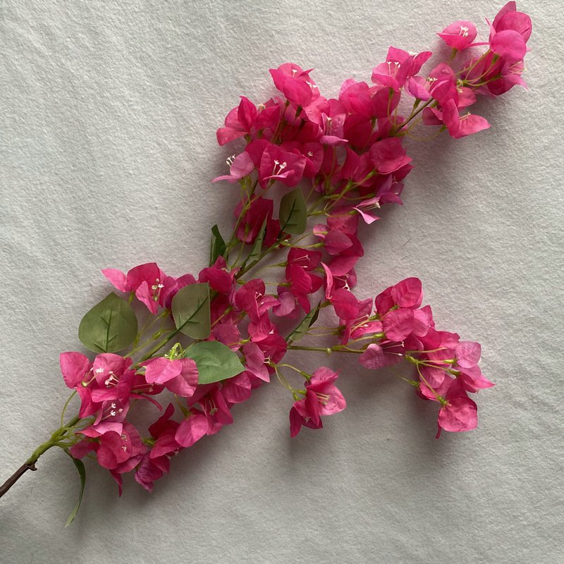 Wholesale Cheap Artificial Silk Tree Bougainvillea Plant Flower For Decoration
