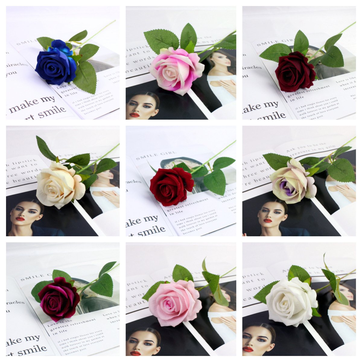Wholesale Luxury Romantic Preserved Rose Artificial Loose Flowers Red Rose Bridal Bouquet Wedding Party Events DIY Decoration