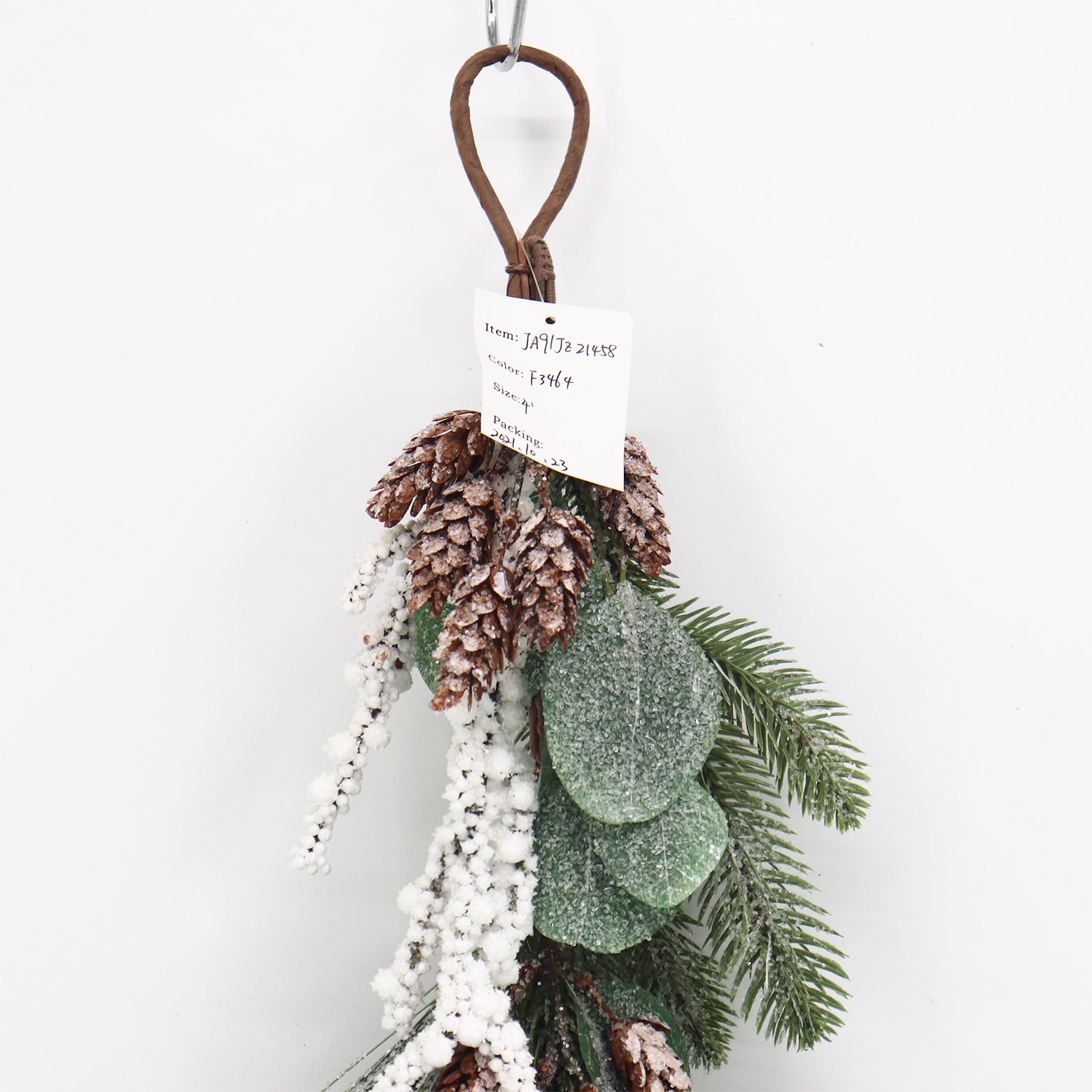 122CM Artificial Pine Christmas Garland Home Table Decorations with Wreaths Floral Arrangements for Graduation Celebrations