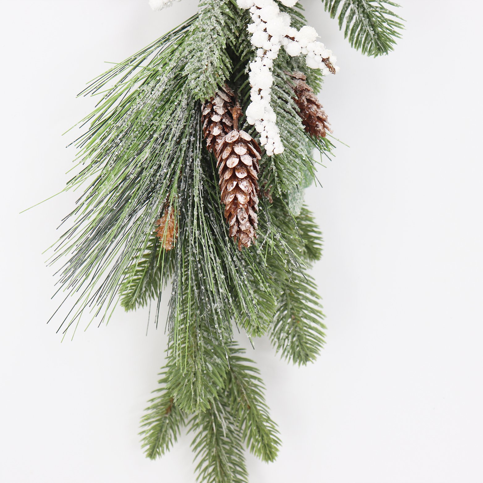 122CM Artificial Pine Christmas Garland Home Table Decorations with Wreaths Floral Arrangements for Graduation Celebrations
