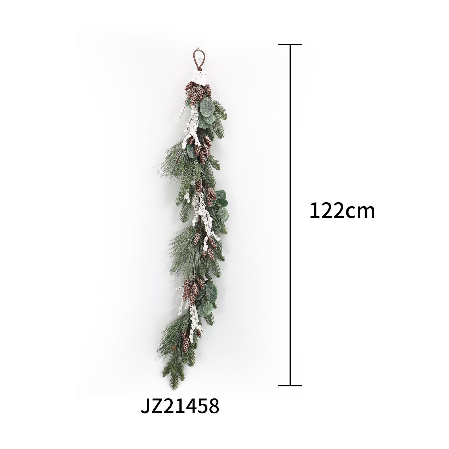 122CM Artificial Pine Christmas Garland Home Table Decorations with Wreaths Floral Arrangements for Graduation Celebrations