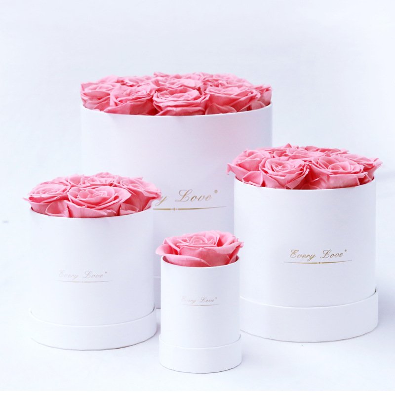 INUNION China Wholesale Long-lasting Eternal Preserved Flower In Gift Box Colorful Beauty Real Fresh Preserved Roses