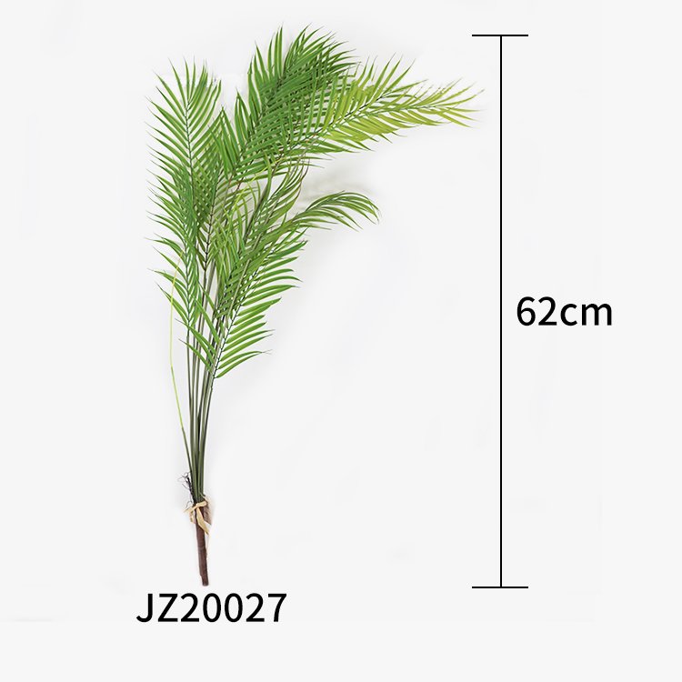 Best-Selling Customizable Artificial Palm Leaves Bundle Single Decorative Plastic Green Leaf Grass Simulating Green Plant