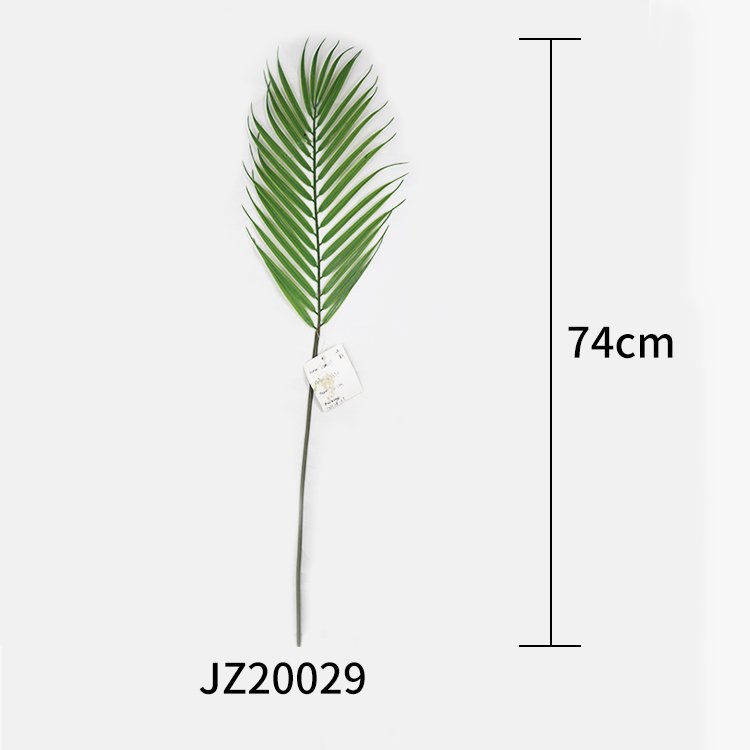 Best-Selling Customizable Artificial Palm Leaves Bundle Single Decorative Plastic Green Leaf Grass Simulating Green Plant