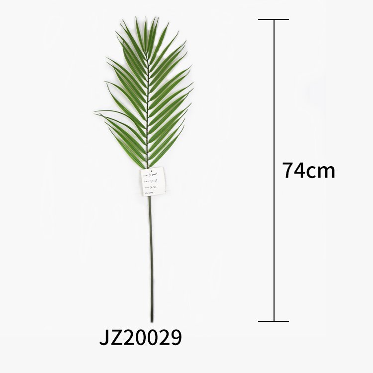 Best-Selling Customizable Artificial Palm Leaves Bundle Single Decorative Plastic Green Leaf Grass Simulating Green Plant