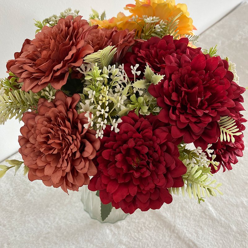 Factory Direct Supply Cheap Price Seven Head Rich Chrysanthemum Artificial Flower