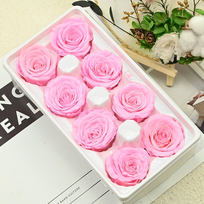 Wholesale A Grade Beautiful Eternal Rose Heads Preserve Big Roses Preserved Flowers For Decoration Gift