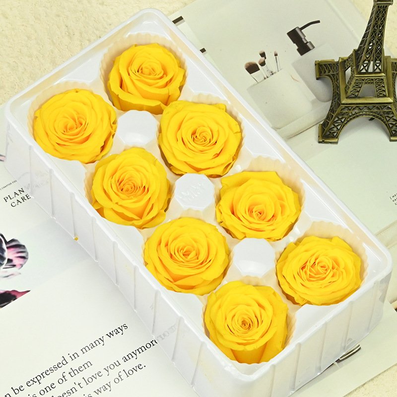 Wholesale A Grade Beautiful Eternal Rose Heads Preserve Big Roses Preserved Flowers For Decoration Gift