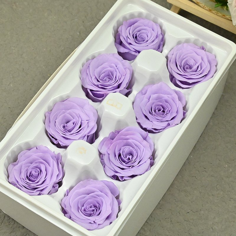 Wholesale A Grade Beautiful Eternal Rose Heads Preserve Big Roses Preserved Flowers For Decoration Gift