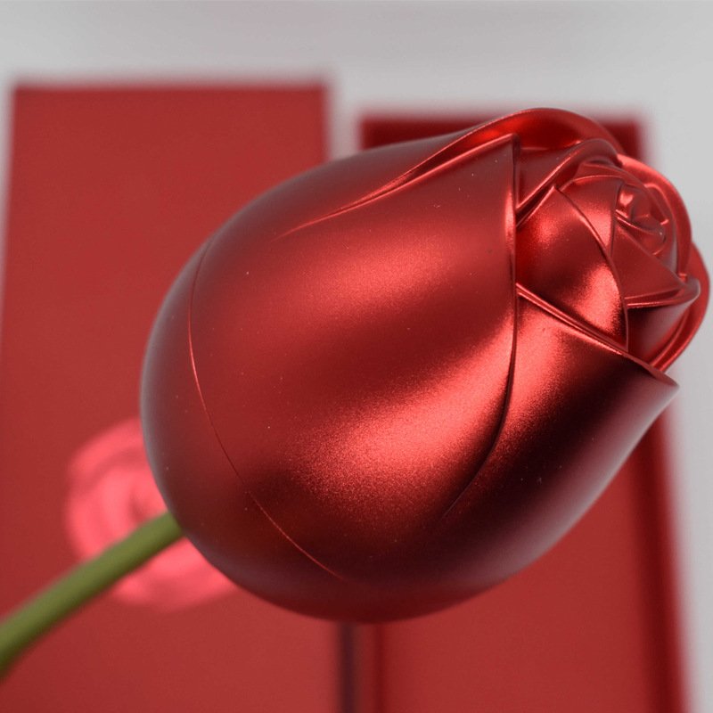 Metal Rose Flower Jewelry Storage Box Necklace Wedding Gifts Ring Necklace Jewelry Creative Storage Box Valentine's Day Gift