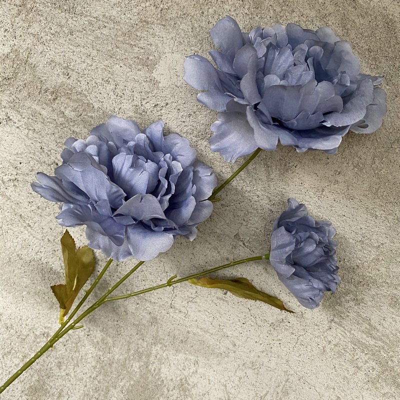 M-P119 Wedding Home Office Table Decoration 3 Heads Artificial Peonies Bunches Silk Peony Bush Flowers