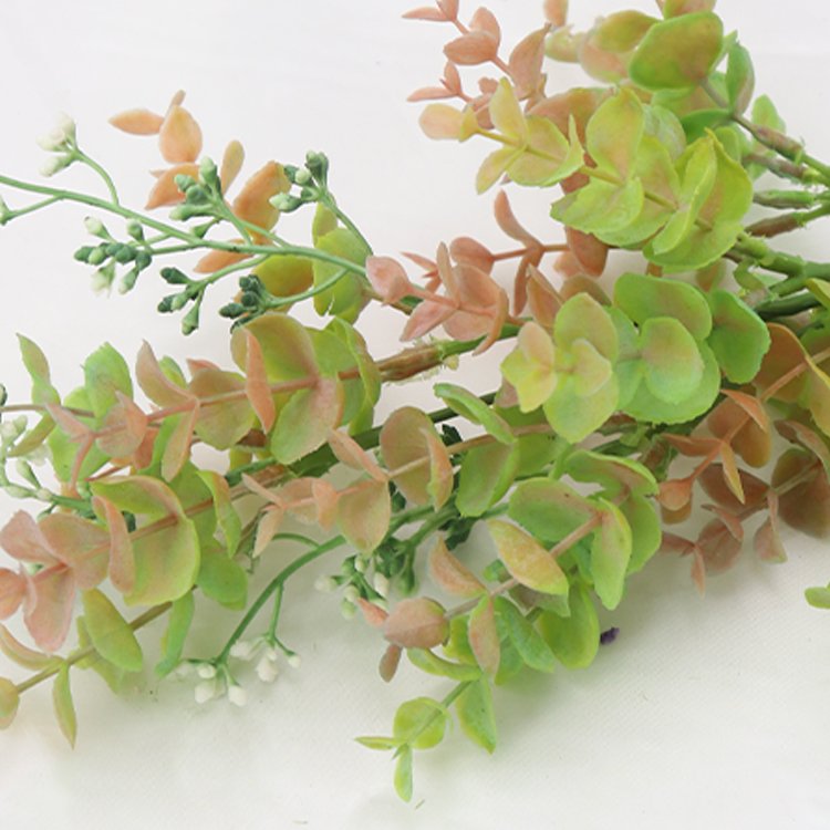 High Quality 51cm 6-Head Eucalyptus Simulated Artificial Green Plant Preserved Flowers Plants Other Decorative Wholesale Other