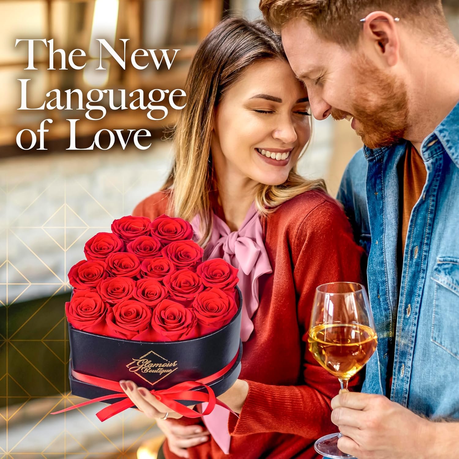 Gift for Wife Forever Flower Heart Shape Box Preserved Roses Immortal Roses Gift for Her Eternal Rose Preserved Flowers