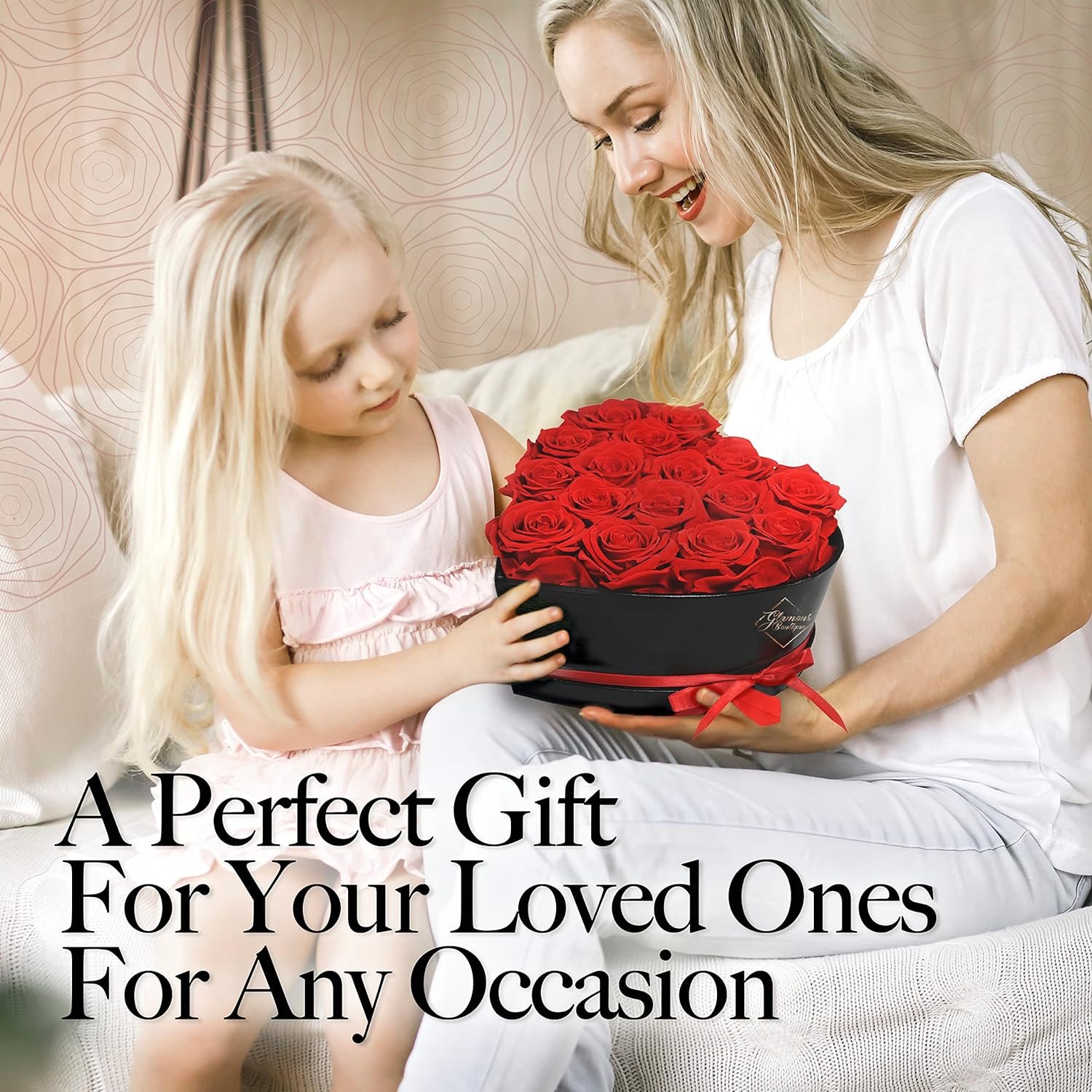 Gift for Wife Forever Flower Heart Shape Box Preserved Roses Immortal Roses Gift for Her Eternal Rose Preserved Flowers