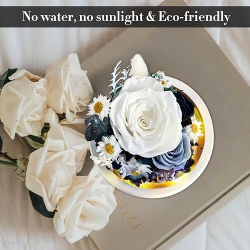 Preserved Rose Flower Gifts Flower Bouquet, Preserved Flowers - Preserved Rose, Suitable for Women and Moms, Suitable for Women'