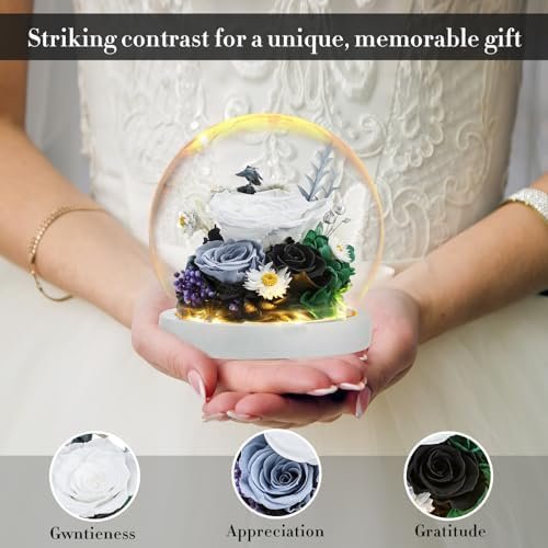 Preserved Rose Flower Gifts Flower Bouquet, Preserved Flowers - Preserved Rose, Suitable for Women and Moms, Suitable for Women'