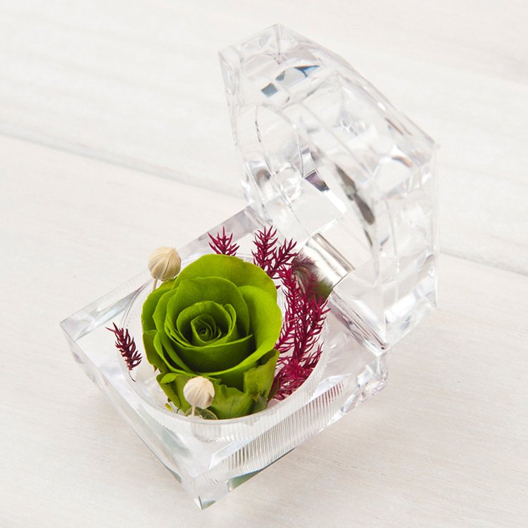 summer flora Best price for preserved single rose 3-4cm small size single forever rose ring box head eternal